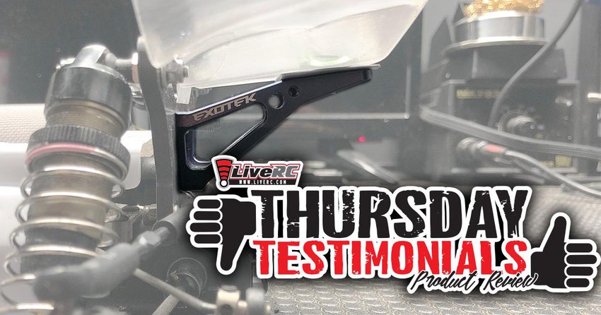 Main Photo: THURSDAY TESTIMONIALS: Exotek Racing EB410 7075 Alloy Wing Mounts