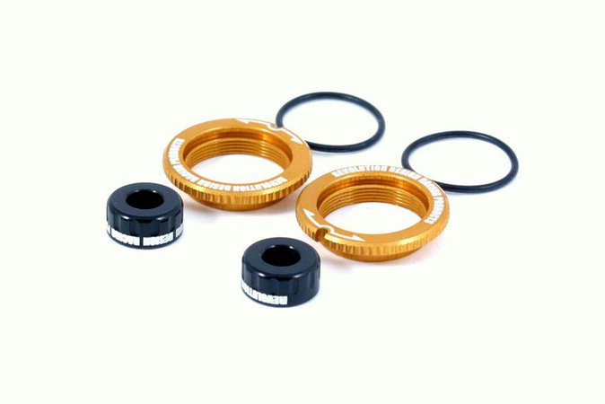 Main Photo: RDRP releases their all-new DEX210 aluminum shock bottom caps and adjusters