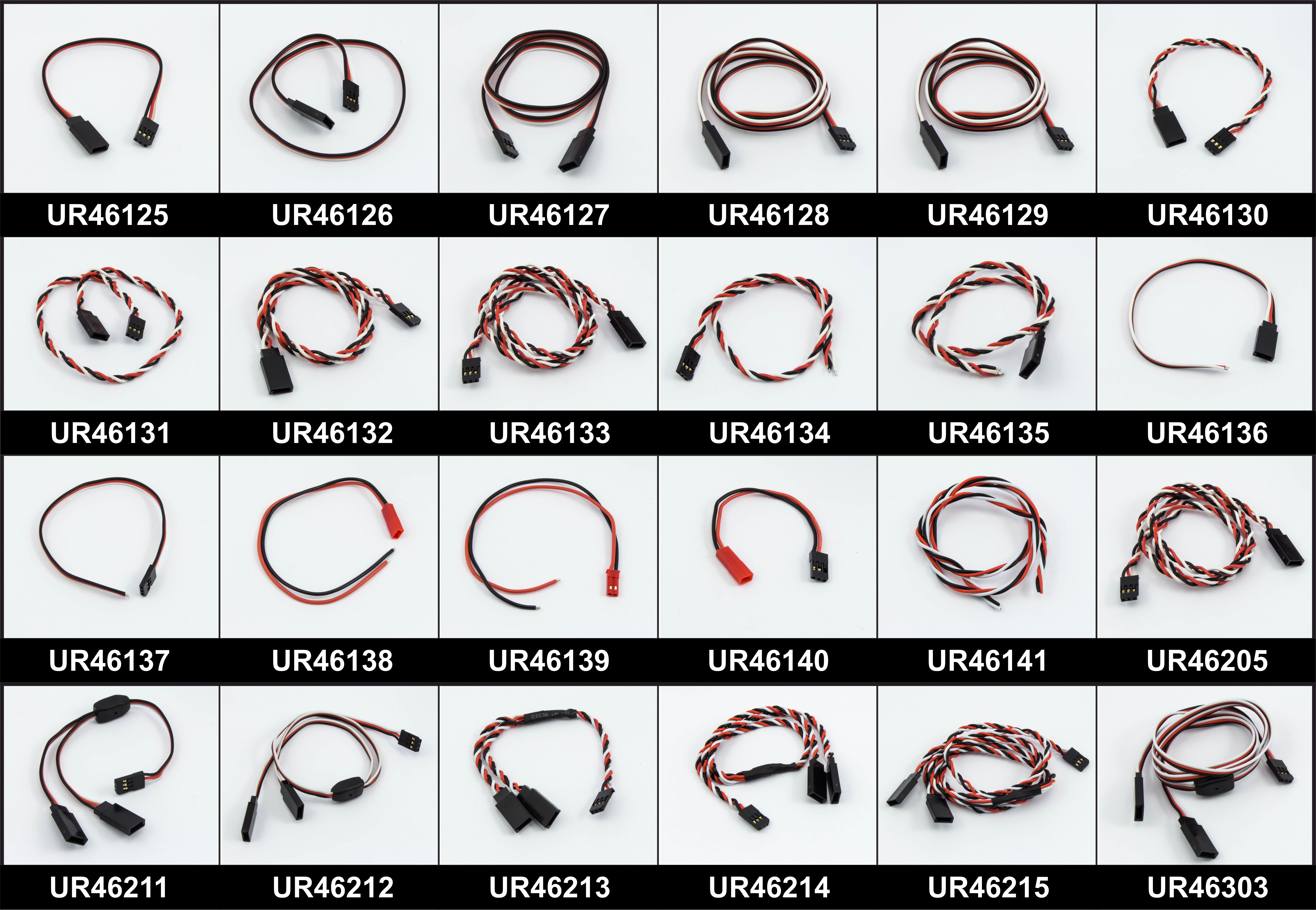 Second batch of Ultimate Racing wires and battery plugs